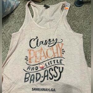 Savannah women’s tank top peach color NWT size M